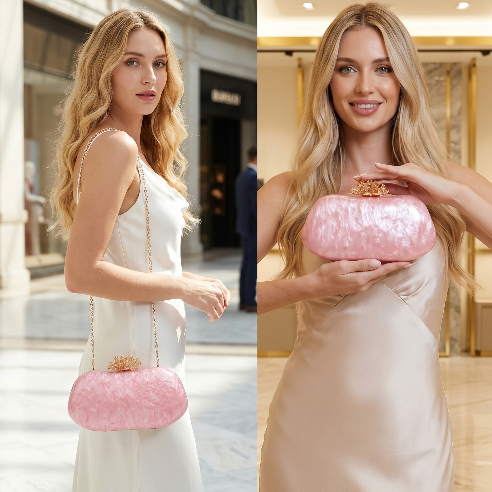 Flower Shell Evening Clutch — product information 18