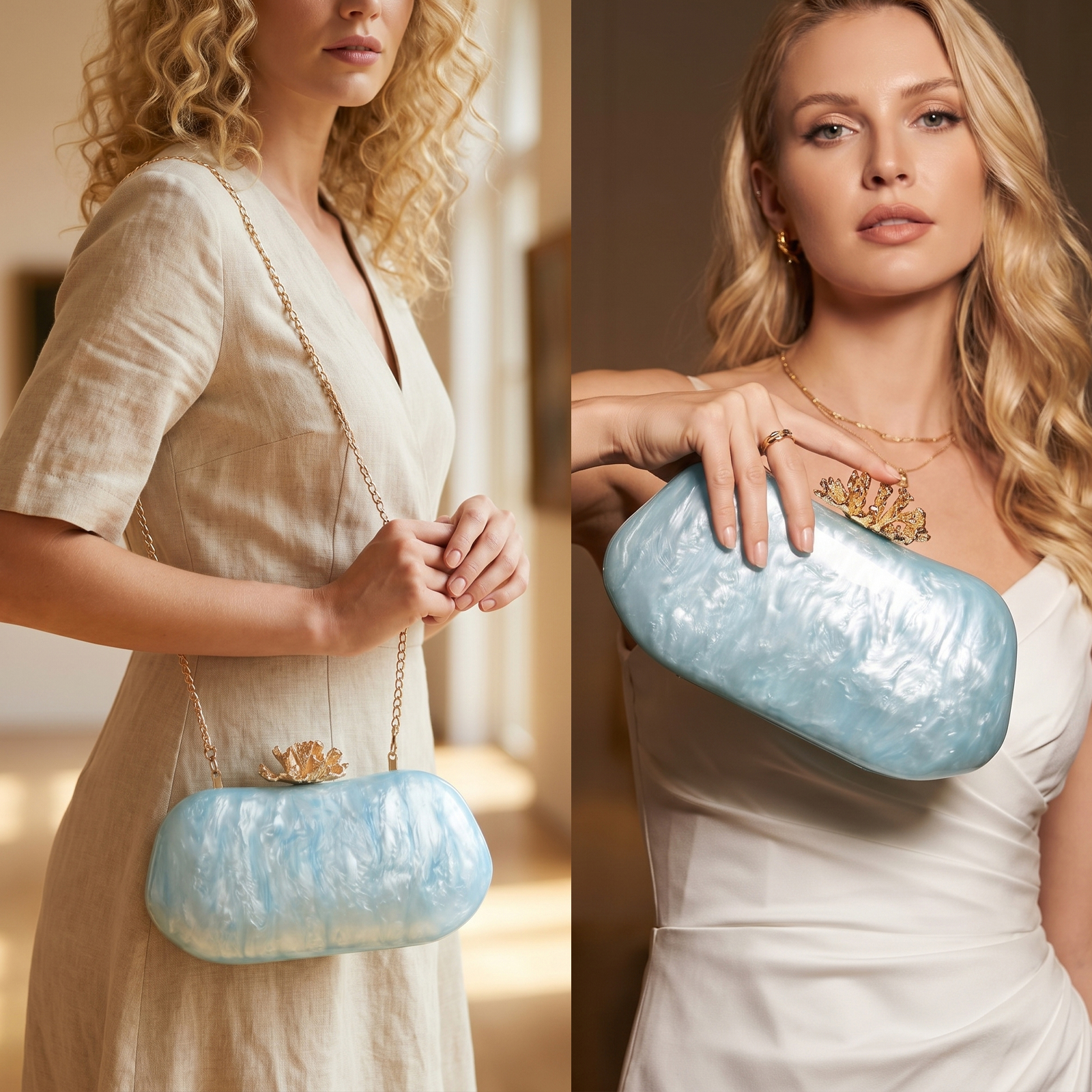 Flower Shell Evening Clutch — product information 20